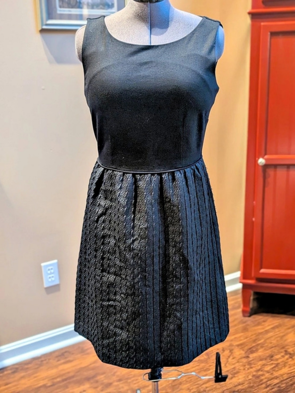 Banana Republic Factory Black Textured Mini Dress Size 10
